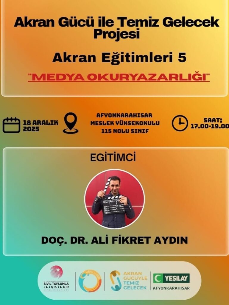 Afyon Kocatepe Üniversitesi’nde Bugün: Medya Okuryazarlığı Eğitimi