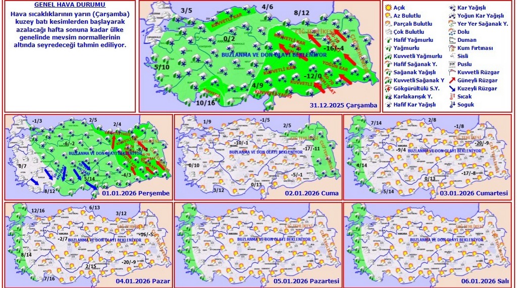 Kar Yağışı ve Soğuk Hava Uyarısı: Don ve Buzlanmaya Dikkat