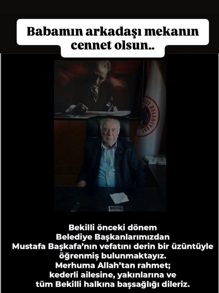 YeşilÇiftlik Belediye Başkanı Devrim Ölmez’e Vefat Taziyeleri