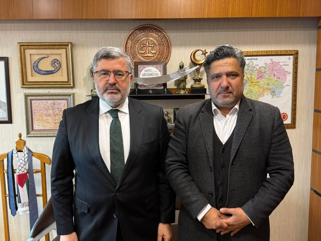 Ak Parti Afyonkarahisar Milletvekili Ali Özkaya, Hocalar Belediye Başkanı Ali Arslan’ı Gazi Meclis’te Misafir Etti