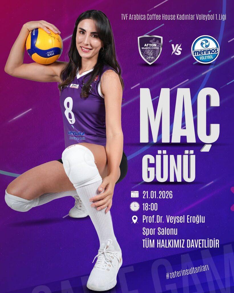 Afyon Belediye Yüntaş Voleybol Takımı Türk Bayrağıyla Sahaya Çıkacak