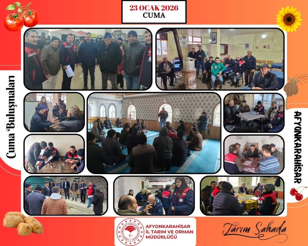 Afyonkarahisar İl Tarım Ve Orman Müdürlüğü, Cuma Buluşmaları Kapsamında Çiftçilerle Bir Araya Geliyor
