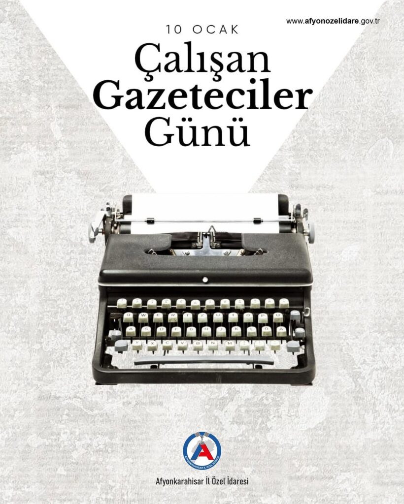 Afyonkarahisar İl Özel İdaresi’nden 10 Ocak Çalışan Gazeteciler Günü Kutlaması