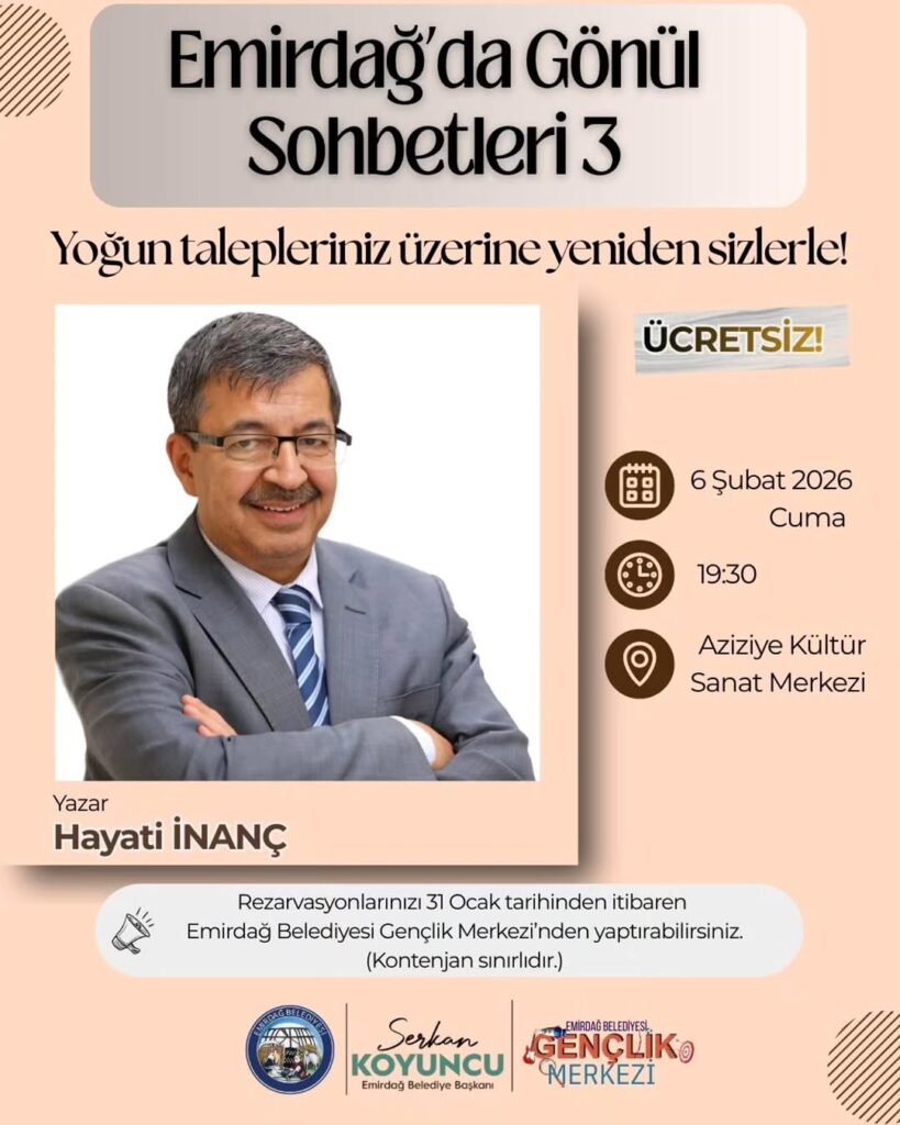 Emirdağ Belediye Başkanı Serkan Koyuncu, Gönül Sohbetleri Programı Yeniden Düzenleniyor