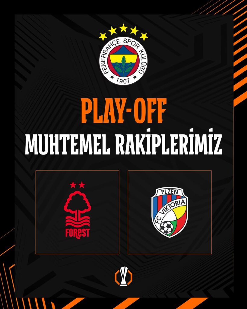 Fenerbahçe’nin UEFA Avrupa Ligi Play-Off Turundaki Muhtemel Rakipleri Belli Oldu