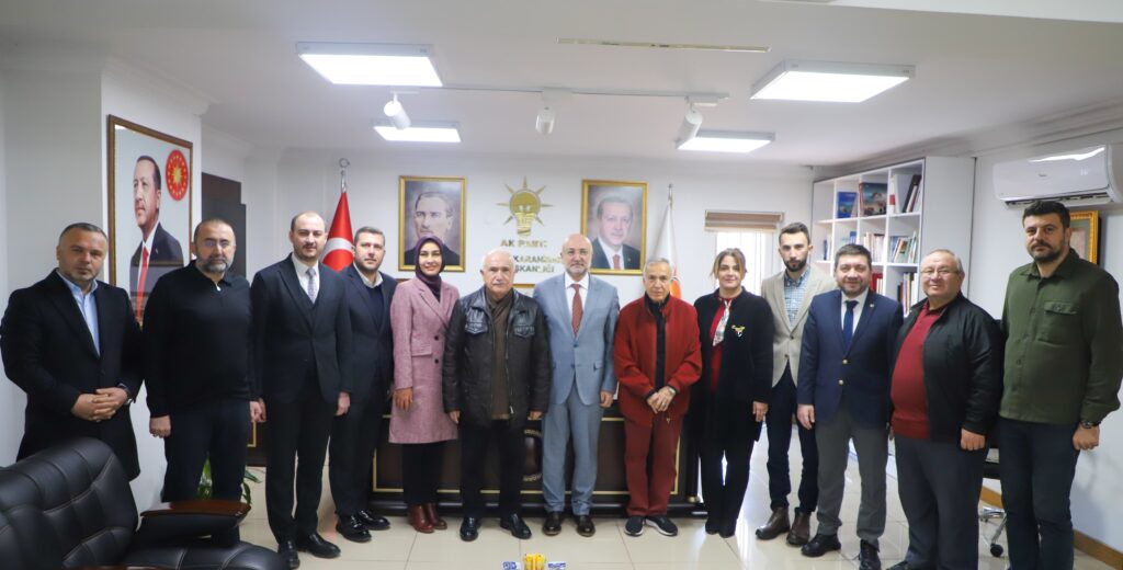 ÇİÇEK VE DONAT’TAN AK PARTİ İL BAŞKANLIĞINA ZİYARET