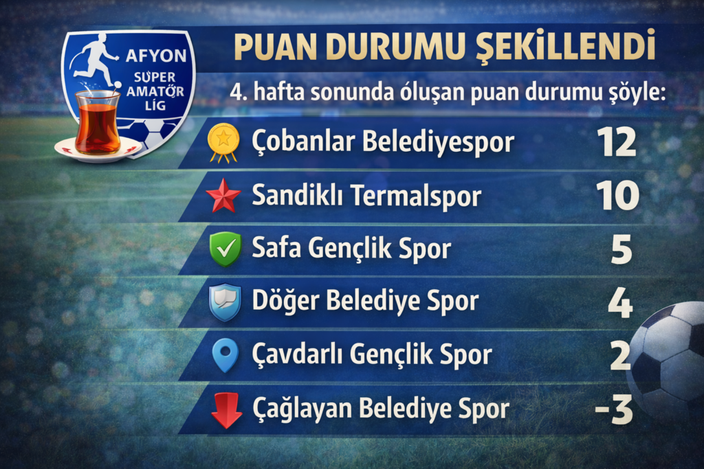 SANDIKLI TERMALSPOR VE ÇOBANLAR BELEDİYESPOR SÜPER AMATÖR LİGİNE YÜKSELDİ
