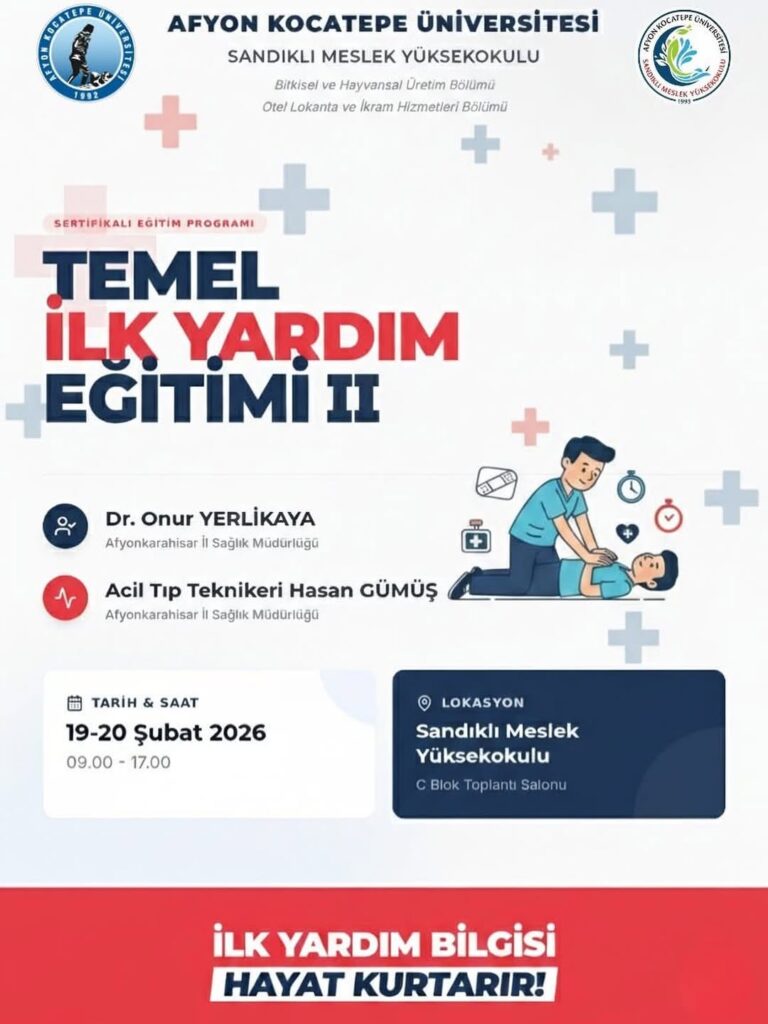 Afyon Kocatepe Üniversitesi’nden Önemli Eğitim Programı Duyurusu