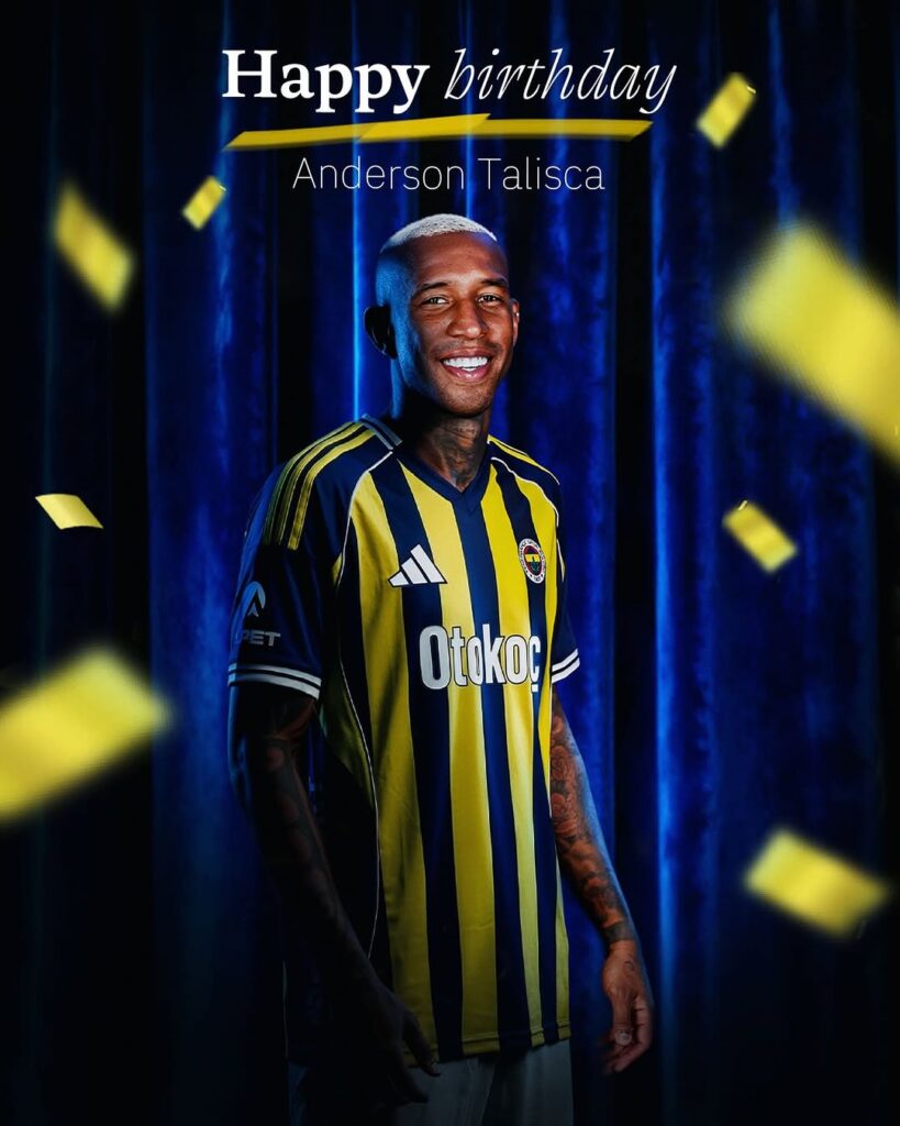 Fenerbahçe’den Anderson Talisca’ya Doğum Günü Kutlaması