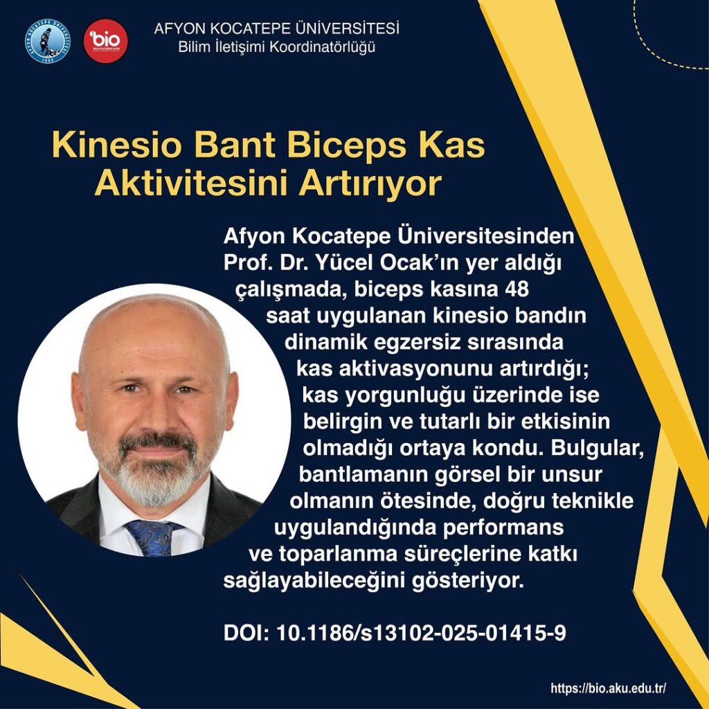 Kinesio Bant Biceps Kas Aktivitesini Artırıyor – Afyon Kocatepe Üniversitesi Araştırması