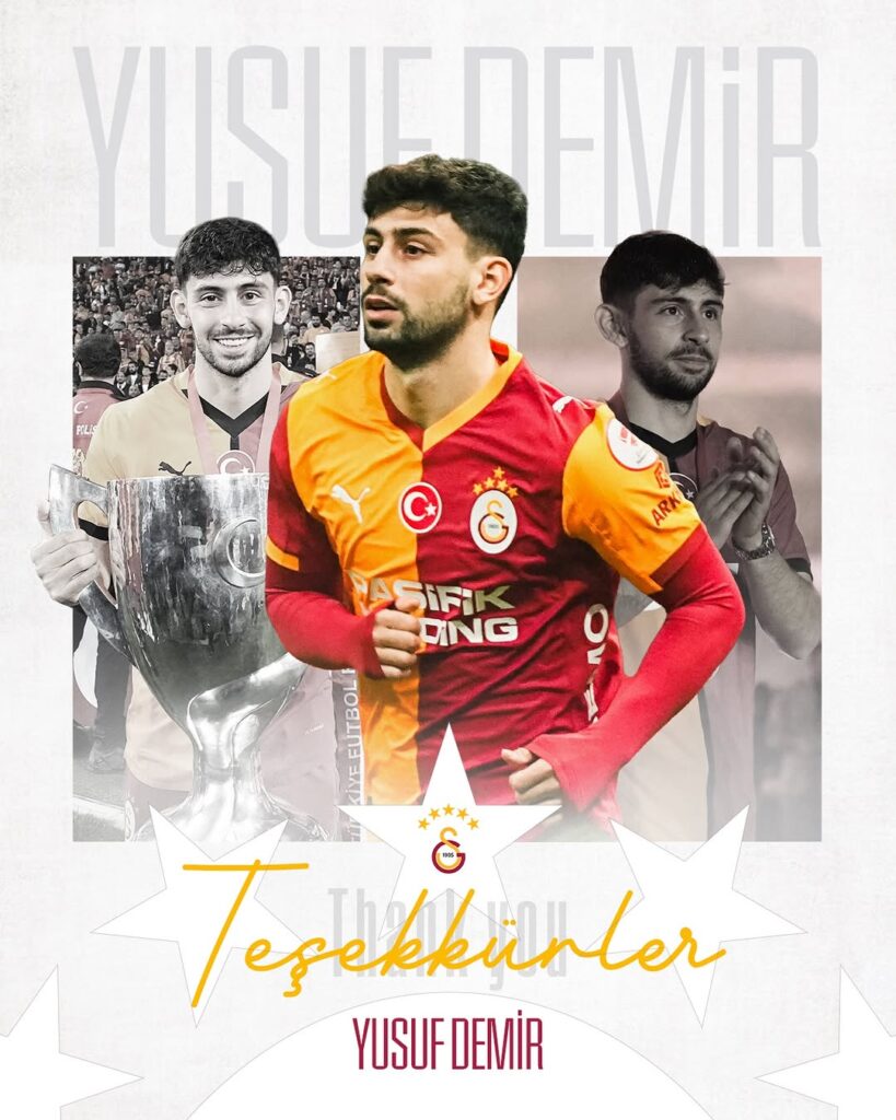 Galatasaray’dan Yusuf Demir’e Teşekkür Mesajı