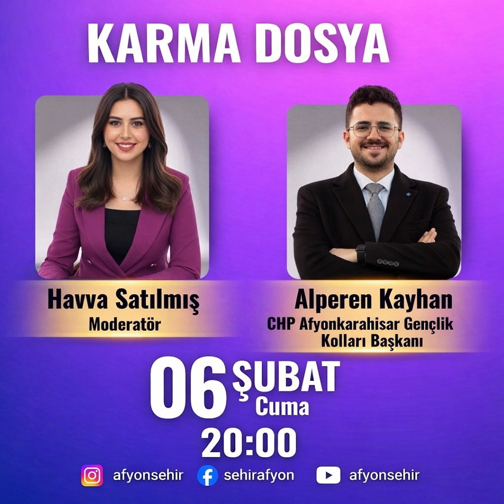 CHP Afyonkarahisar İl Başkanlığı’ndan Gençlik Kolları İl Başkanı Alperen Kayhan’ın Katılacağı Program Duyurusu