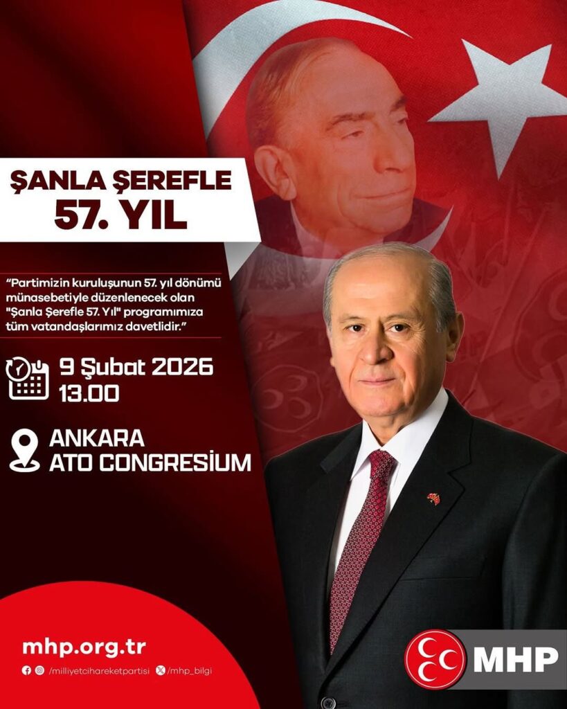 Mhp Afyonkarahisar Milletvekili Mehmet Taytak’tan Kutlama: ŞANLA ŞEREFLE 57. YIL