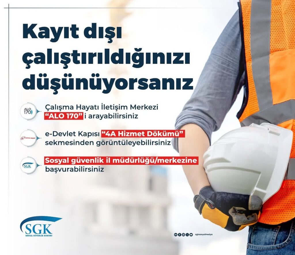 Kayıt Dışı Çalıştırıldığınızı Düşünüyorsanız Bildirim Yolları Nelerdir?