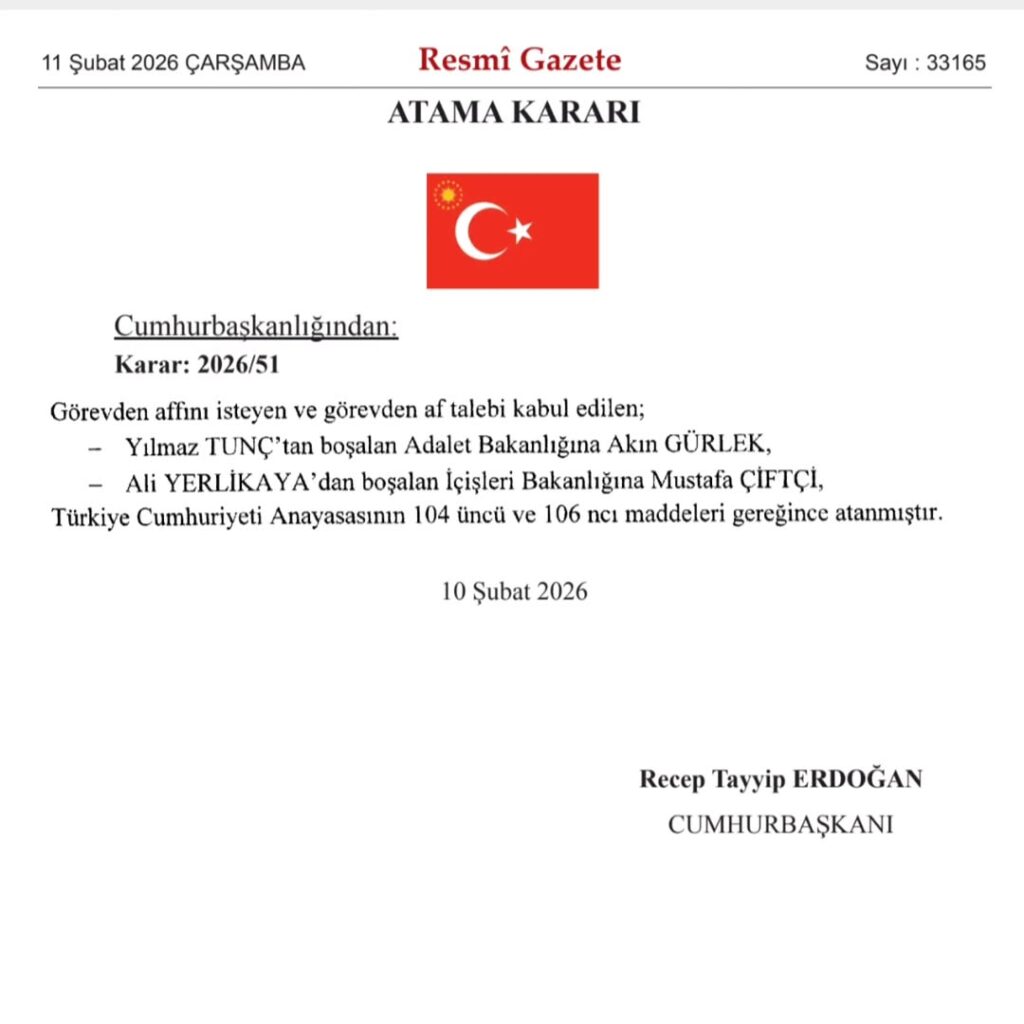 Cumhurbaşkanımız Erdoğan’dan Yeni Atamalar