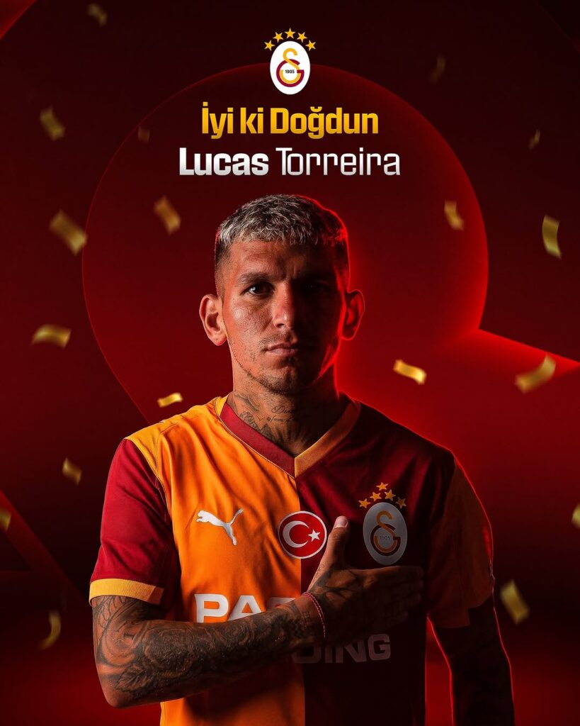 Galatasaray Futbolcusu Lucas Torreira’nın Doğum Günü Kutlu Olsun!