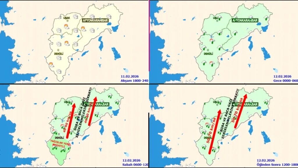 Afyonkarahisar Meteoroloji 5. Bölge Müdürlüğü Hava Durumu Tahmini