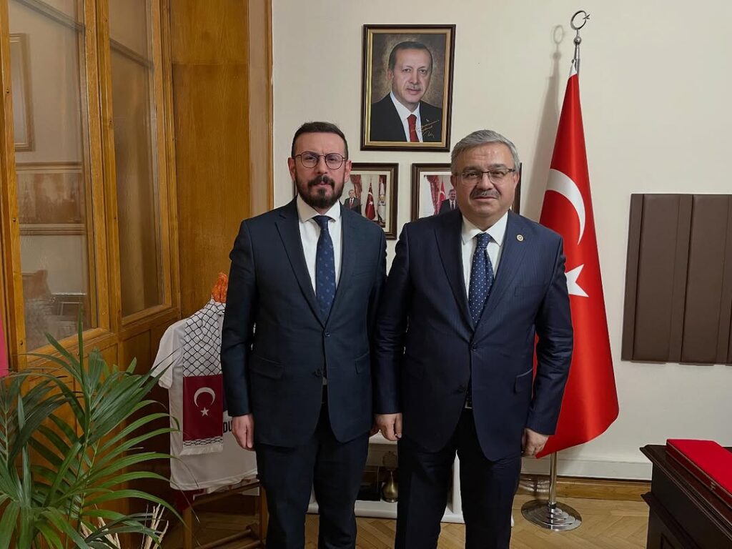 Ak Parti Afyonkarahisar Milletvekili İbrahim Yurdunuseven, Halit Özdemir’i TBMM’de Misafir Etti