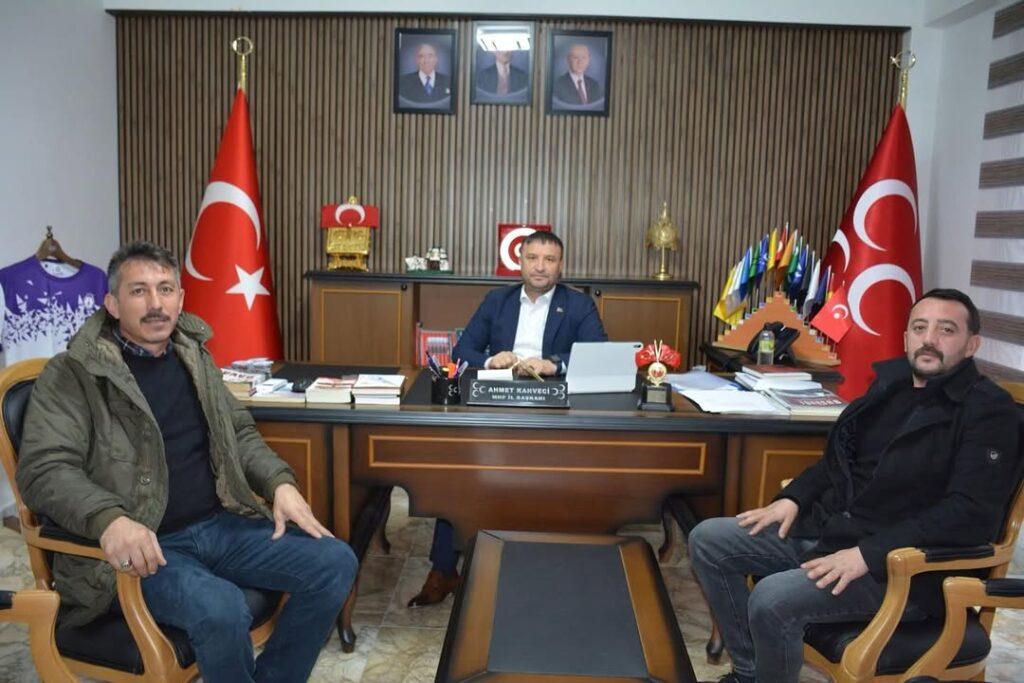 MHP Emirdağ İlçe Başkanı ve Yönetimi, MHP Afyonkarahisar İl Başkanı Ahmet Kahveci’yi Ziyaret Etti