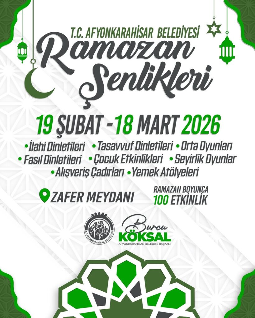 Afyonkarahisar Belediyesi Ramazan Şenliklerini Duyurdu