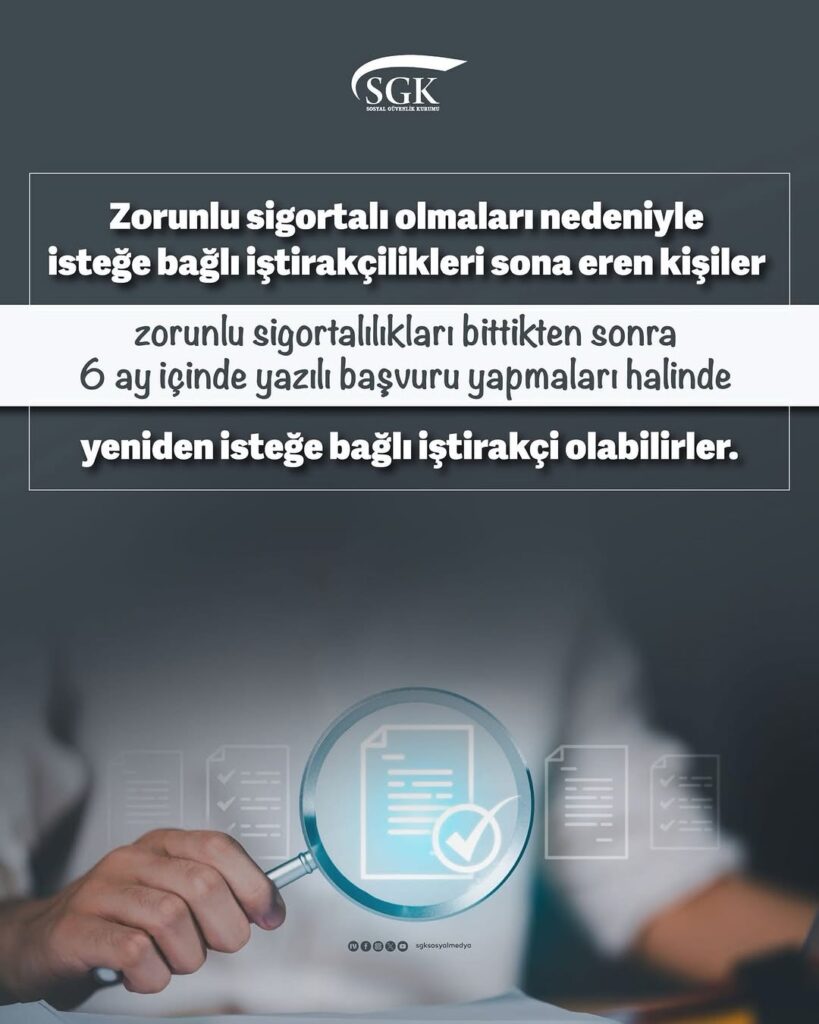 Afyonkarahisar Sgk İl Müdürlüğü’nden Önemli Duyuru: İsteğe Bağlı İştirakçiliklerin Sonlanması Hakkında