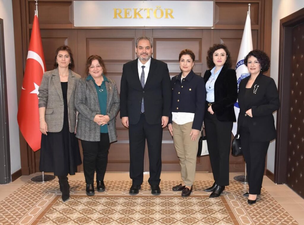 Rektörümüz Prof. Dr. Adem Aslan, Uluslararası Girişimci İş Kadınları Derneği Başkanı Melike Akkent’i Kabul Etti