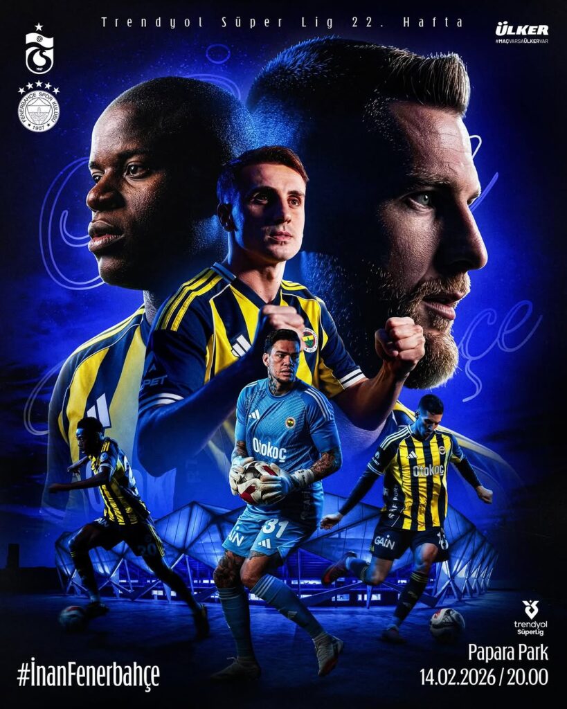 Fenerbahçe, Trabzonspor ile Trendyol Süper Lig’de Karşılaşacak