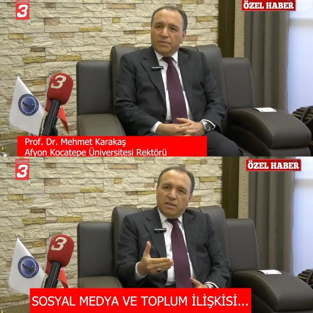 Üniversitemiz Rektörü Prof. Dr. Mehmet Karakaş, Sosyal Medya ve Dijital Teknolojilerin Toplumsal Etkilerini Değerlendirdi
