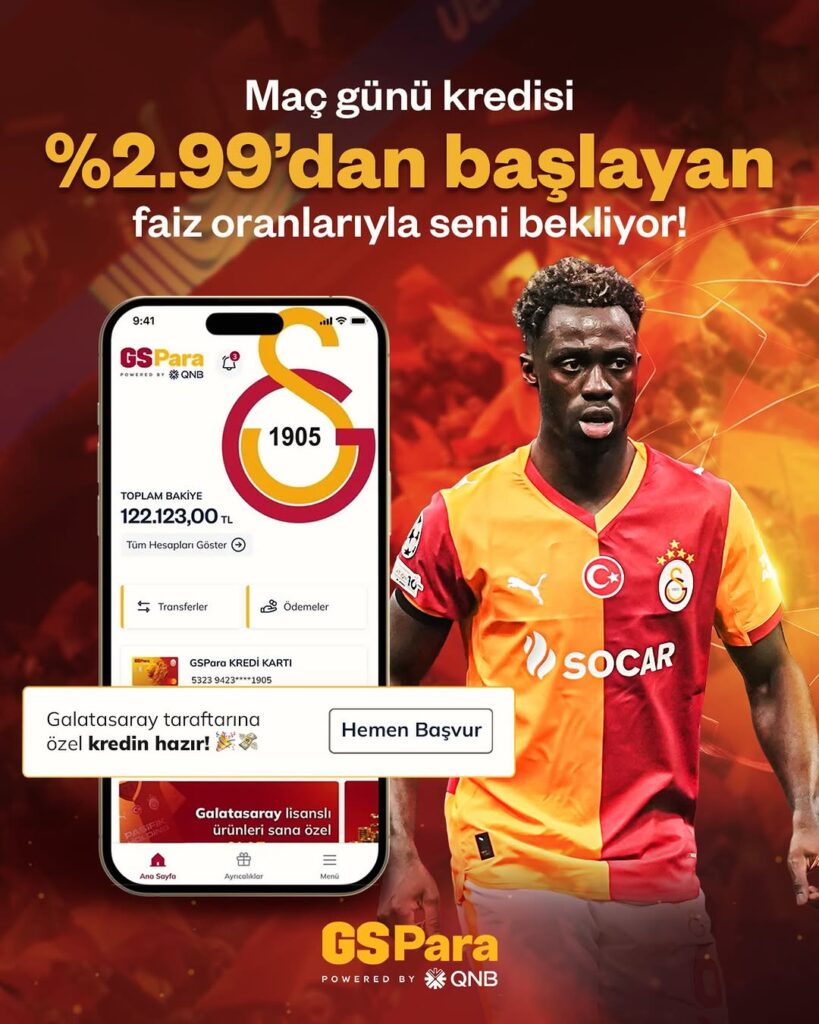 Galatasaray Spor Kulübü Şampiyonlar Ligi’ne Özel Kredi Fırsatını Duyurdu