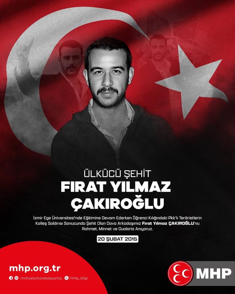İzmir Ege Üniversitesi’nde Eğitim Alan Öğrenci Firat Yılmaz Çakıroğlu PKK Saldırısında Şehit Oldu