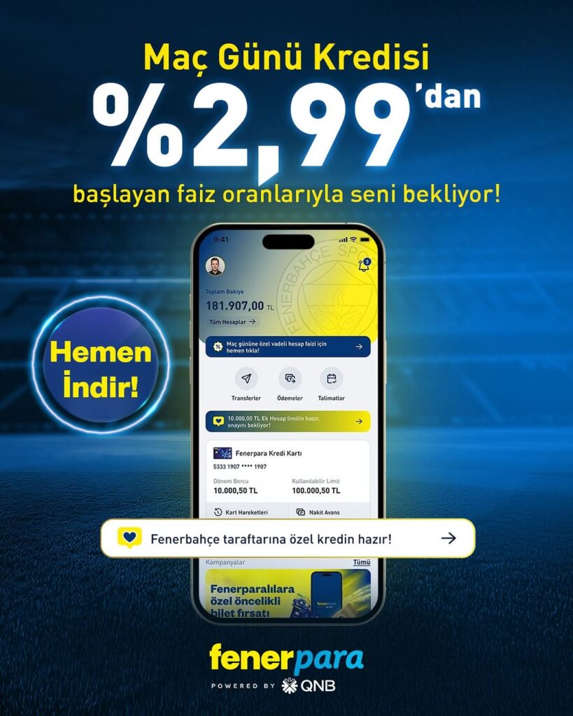 Fenerbahçe’nin Yeni Dönemi: Fenerpara ile Bankacılık Hizmeti Başladı!