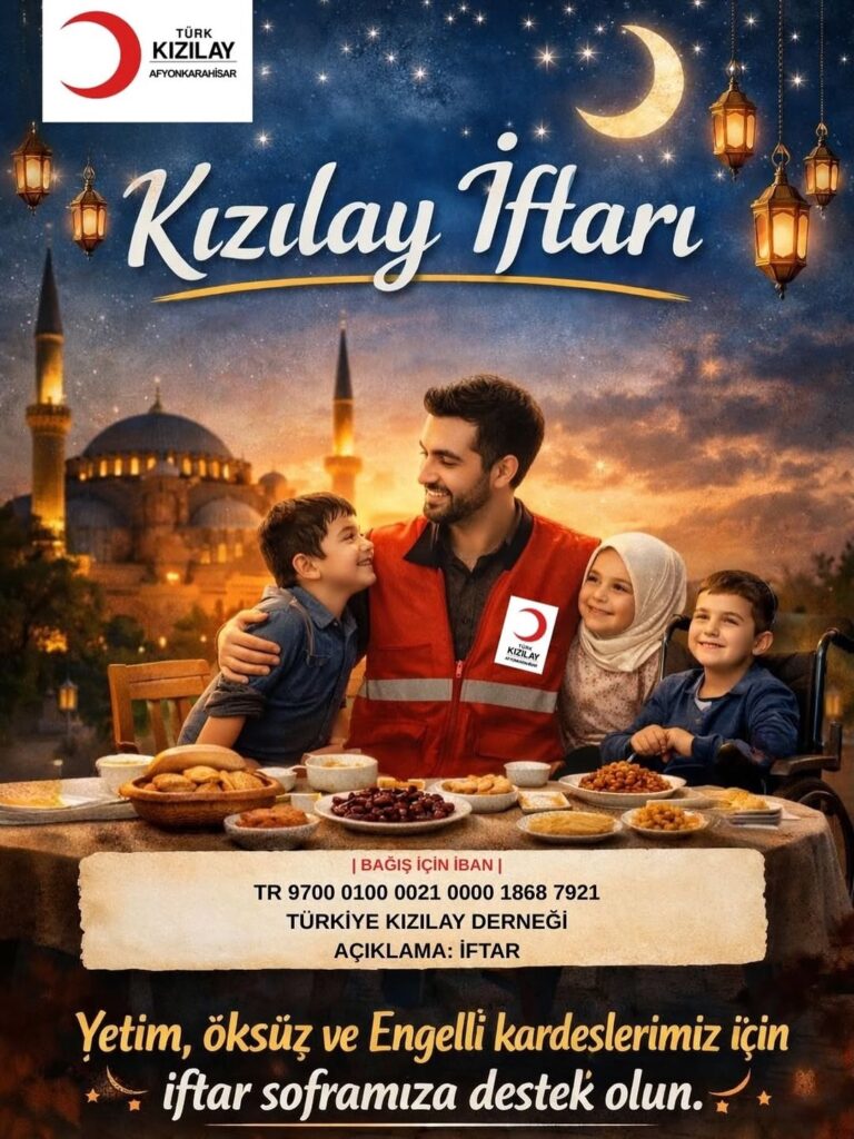 Türk Kızılay Afyonkarahisar’dan Yetim, Öksüz ve Engelli Kardeşlerimize Destek Kampanyası