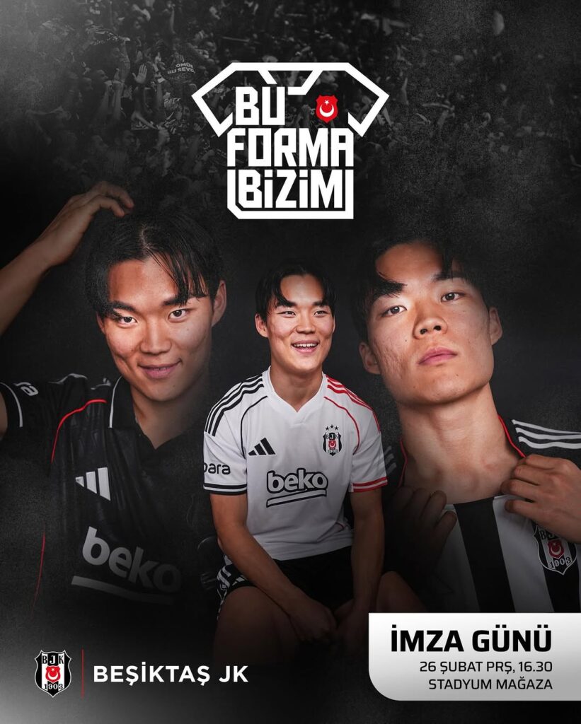 Beşiktaş’ın Yıldızı Hyeongyu Oh, Taraftarlarla Buluşuyor ve Forma İmzalıyor