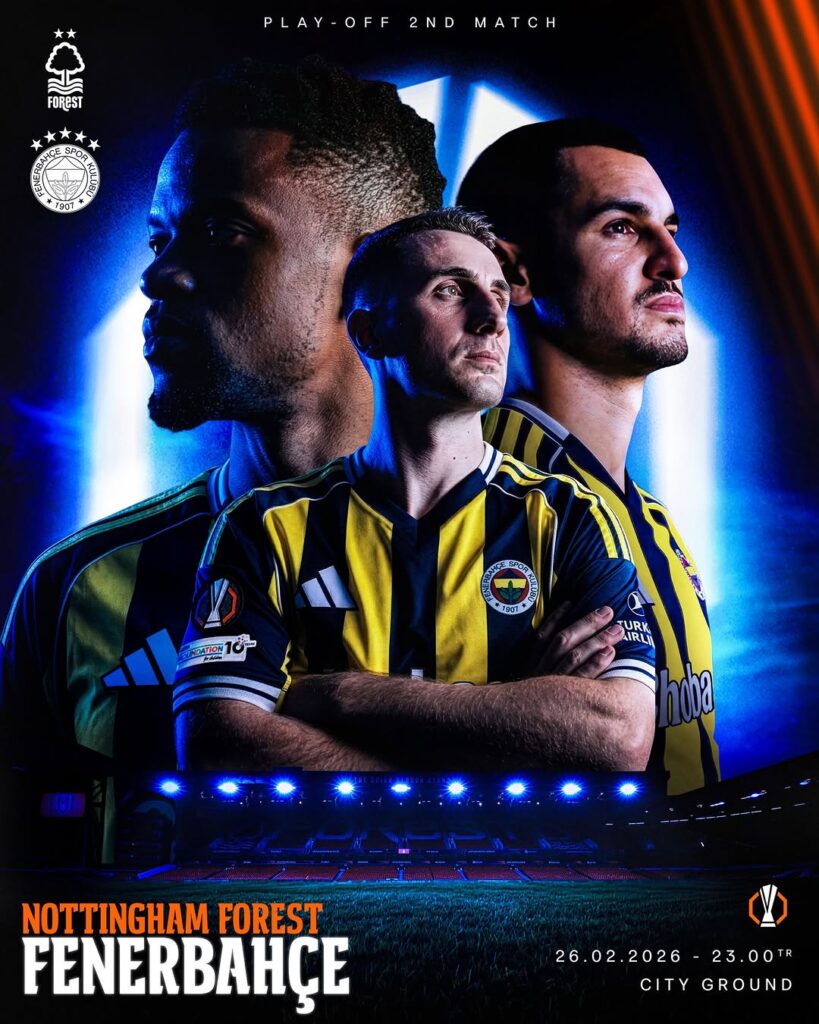Fenerbahçe, Nottingham Forest ile UEFA Avrupa Ligi Play-off 2. Maçında Karşılaşacak