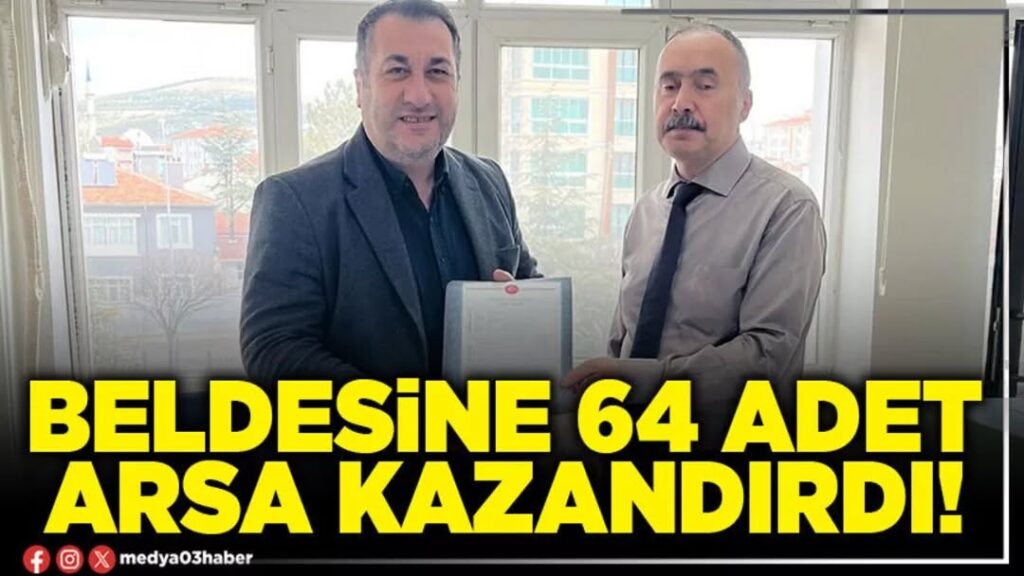 Kayıhan Belediye Başkanı Mustafa Demiray’dan İhsaniye’ye 64 Adet Arsa Kazandırma Müjdesi