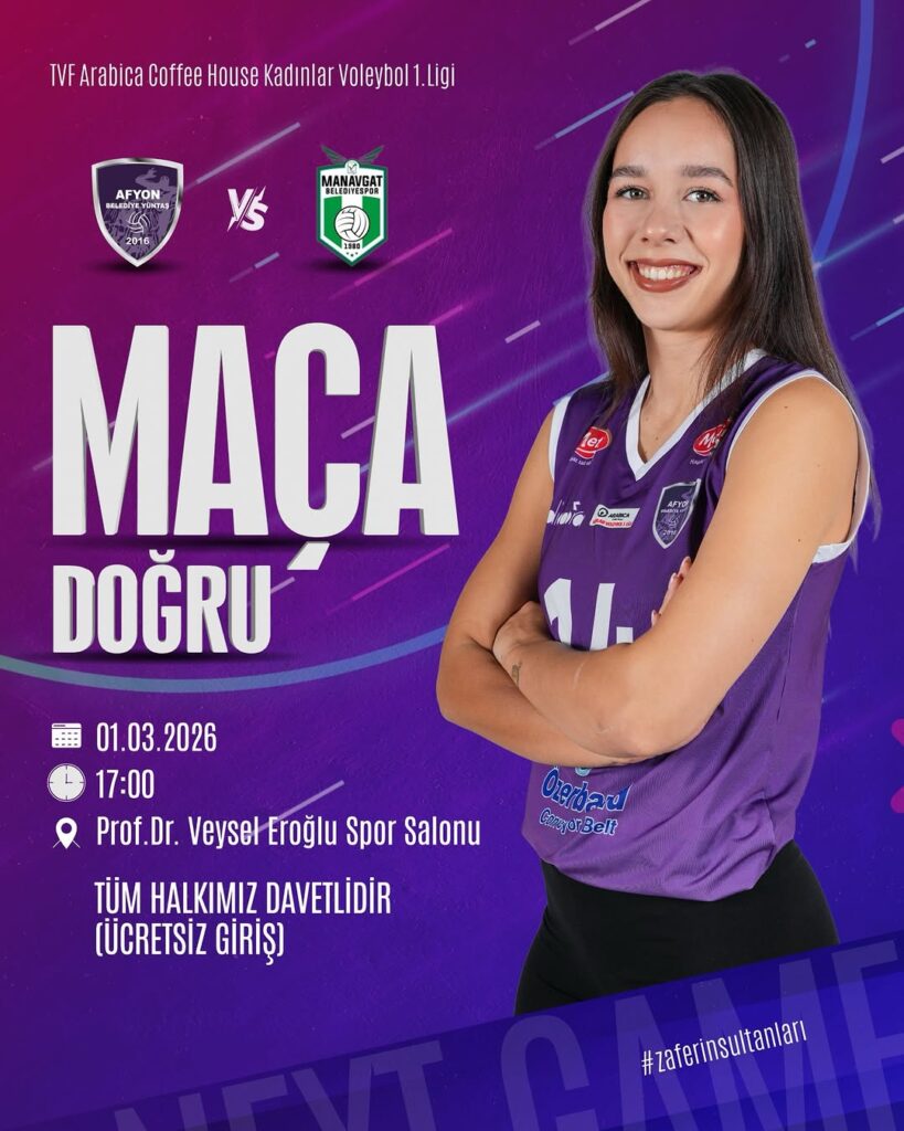 Afyon Belediye Yüntaş Voleybol Takımı Manavgat Belediye Spor ile Karşılaşacak