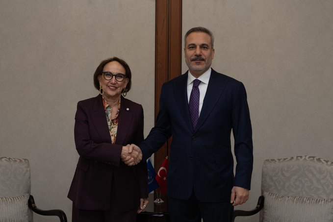 Bakan Fidan Grynspan’ı Ağırladı