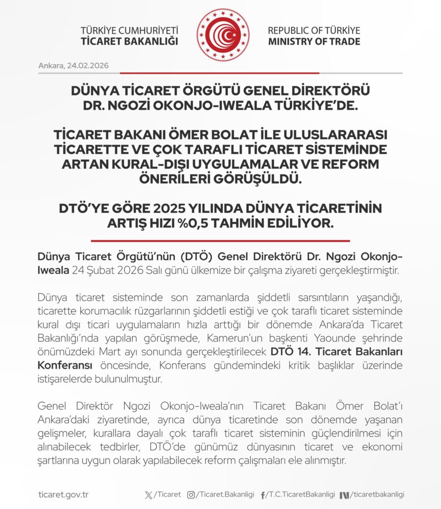 DTÖ Genel Direktörü Türkiye’de