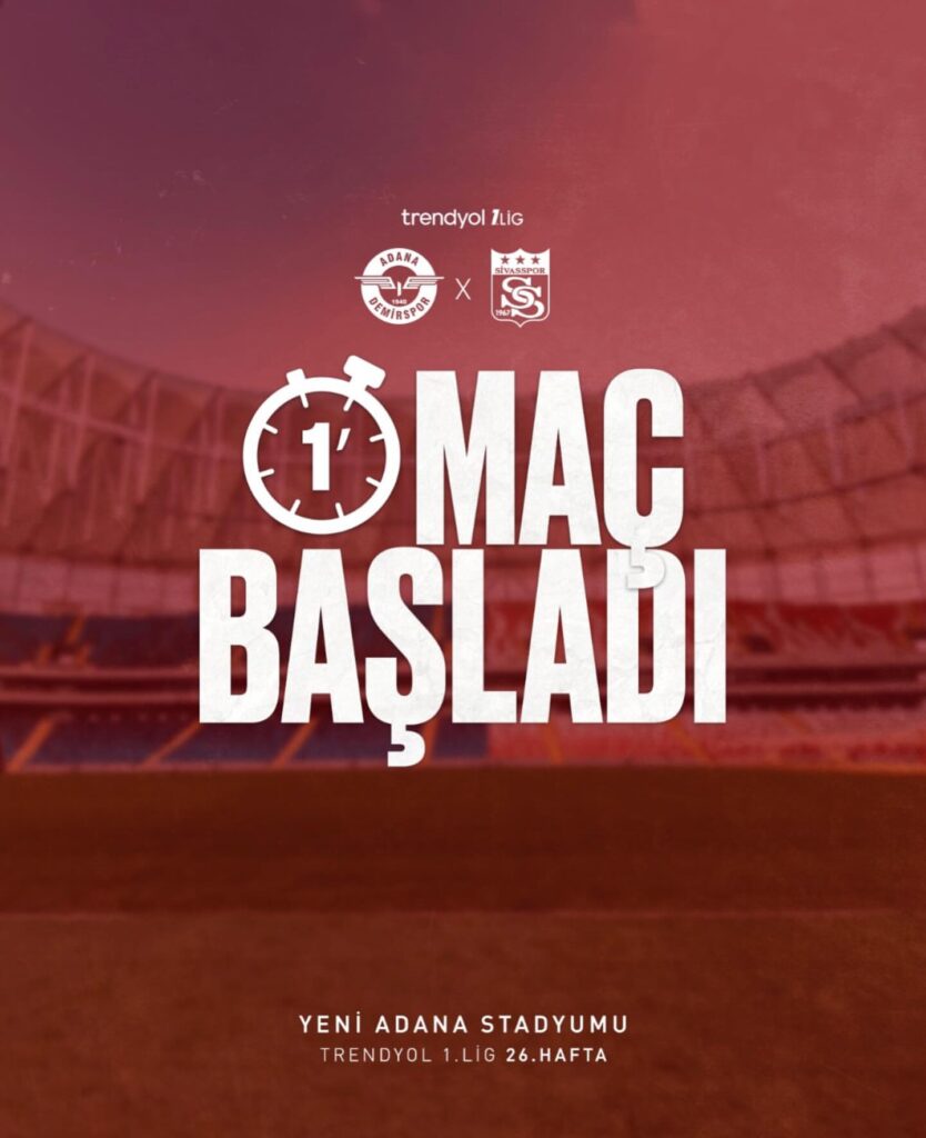 Adana’da Heyecan Dorukta: Sivasspor’un Zorlu Mücadelesi Başladı!