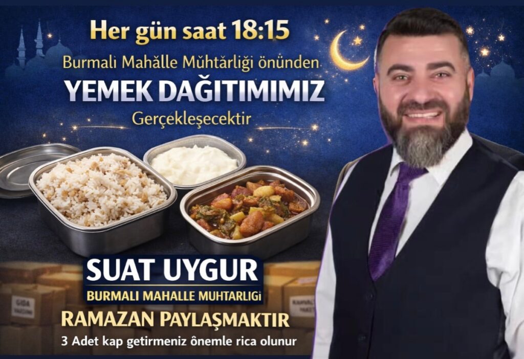 Ramazan’da Muhtarlık Önünde Her Gün İftar Yemeği Dağıtımı