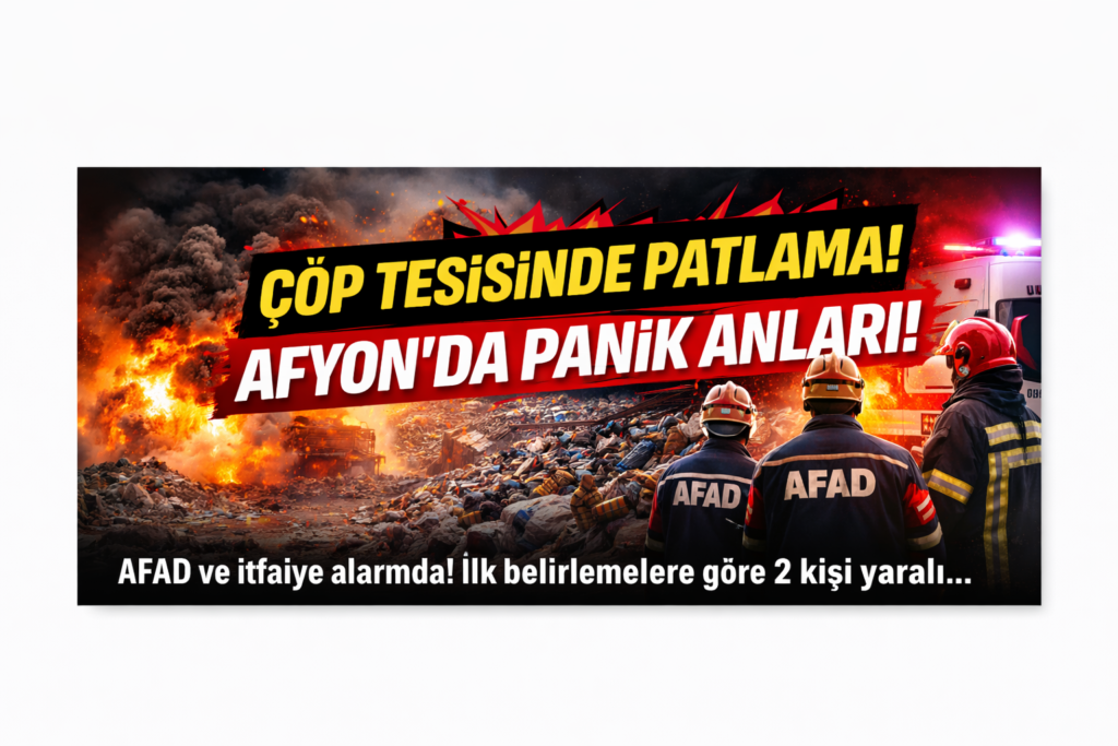 ÇÖP TESİSİNDE PATLAMA! 