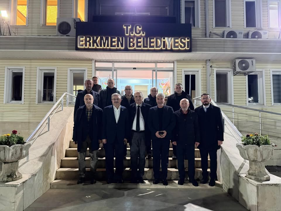 Erkmen Belediye Başkanı Yücel Şahin’i Ziyaret Edildi