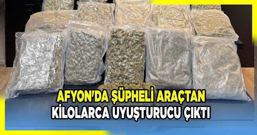 Afyon’da Narkotik Suç Operasyonu: 9 Kilogram Uyuşturucu Ele Geçirildi