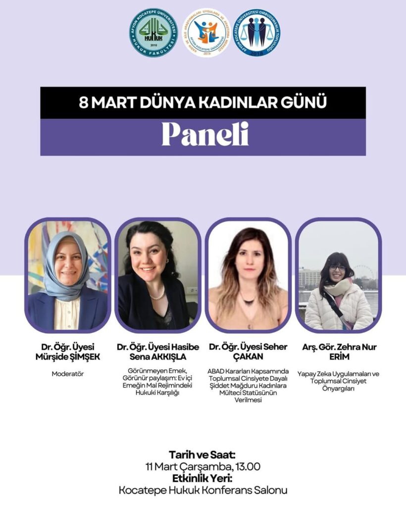 Afyon Kocatepe Üniversitesi’nden 8 Mart Dünya Kadınlar Günü Etkinliği Duyurusu