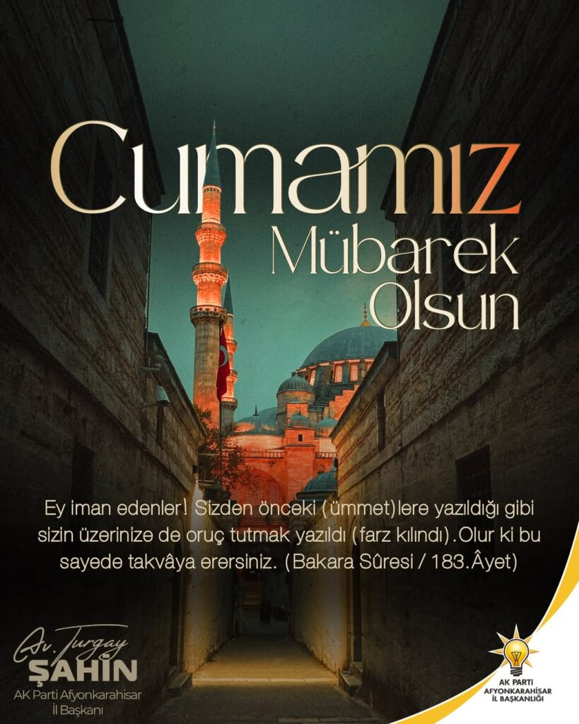 Ak Parti Afyonkarahisar İl Başkanı Avukat Turgay Şahin’den Önemli Açıklama