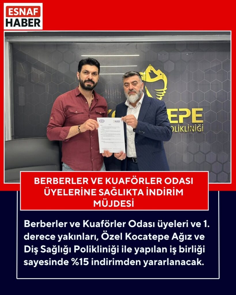 Berberler ve Kuaförler Odası Üyelerine Sağlıkta İndirim Müjdesi