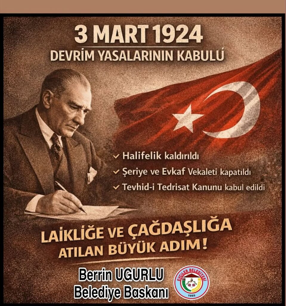 3 Mart 1924 – Devrim Yasalarının Kabulü