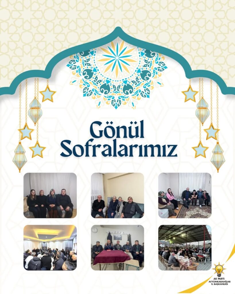 AK Parti Afyonkarahisar İl Başkanlığı’ndan Ramazan Bereketi Paylaşımı
