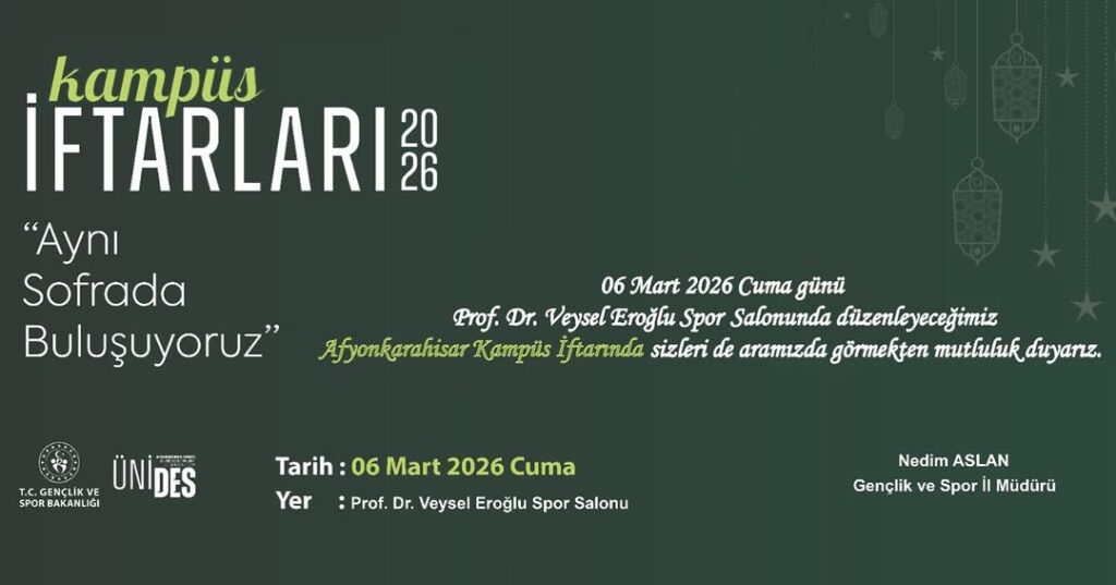 T.C. Gençlik ve Spor Bakanlığı ÜNİDES Programı Kapsamında Düzenlenen Kampüs İftarları