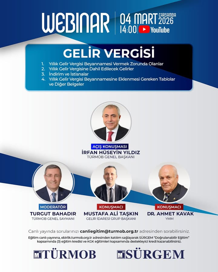 WEBINAR | GELİR VERGİSİ Hakkında Detaylı Bilgilendirme